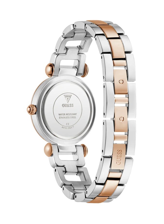 Guess Women's  Rose Gold Tone Case Silver Dial Quartz Watch GW0869L2 - Image 3